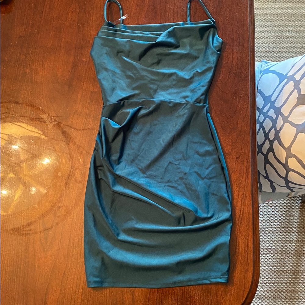 Brand new Windsor Hunter Teal Satin Dress size XS